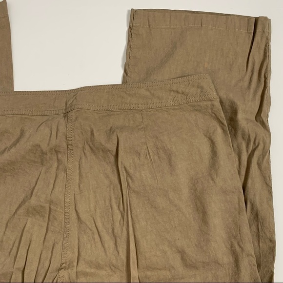 Eileen Fisher Linen Blend Straight Leg Trousers - Picture 7 of 16